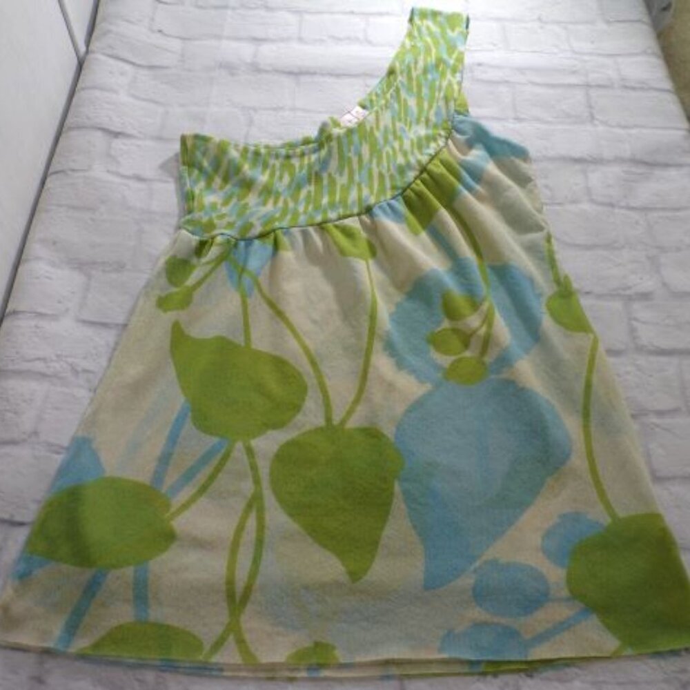 Sweet Pea By Stacy Frati Tank Top Womens Size S Small One Shoulder Babydoll